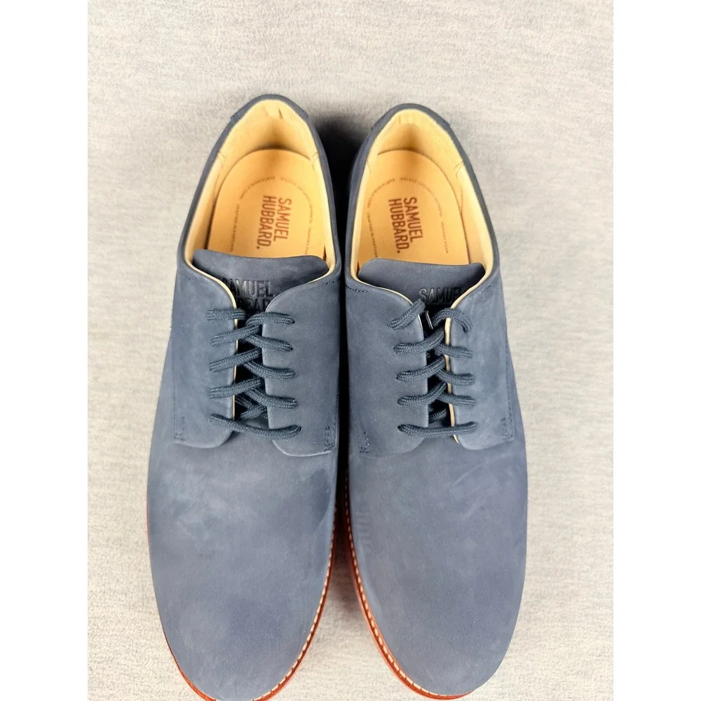 Samuel Hubbard Special Edition Oxfords Mens 10 MNavy Blue Leather Shoes